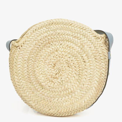 Chloé Marcie Korb-Crossbody-Tasche aus Raffia und Leder