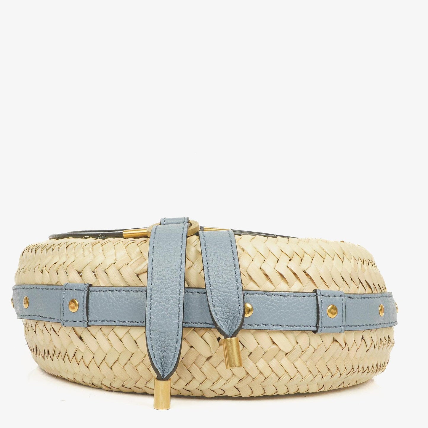 Chloé Marcie Korb-Crossbody-Tasche aus Raffia und Leder