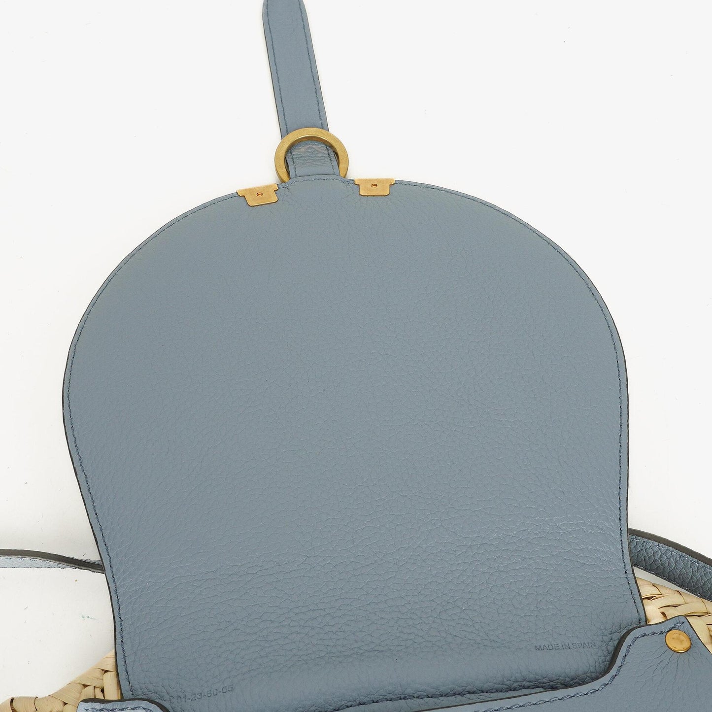 Chloé Marcie Korb-Crossbody-Tasche aus Raffia und Leder