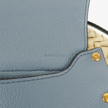 Chloé Marcie Korb-Crossbody-Tasche aus Raffia und Leder