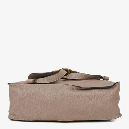 Chloé Marcie Schultertasche aus Leder in Rhino/Dunkel Odalisque Pink
