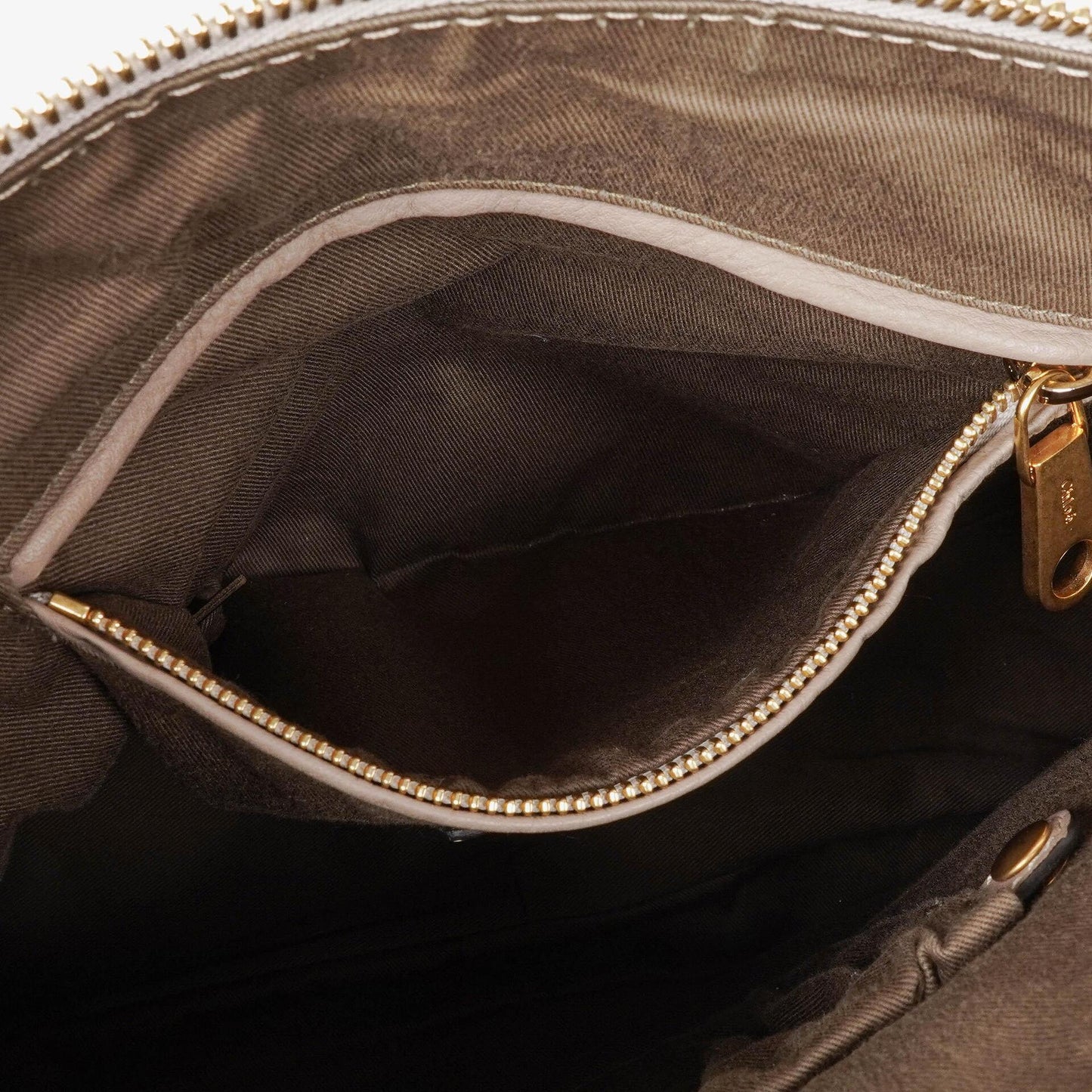 Chloé Marcie Schultertasche aus Leder in Rhino/Dunkel Odalisque Pink