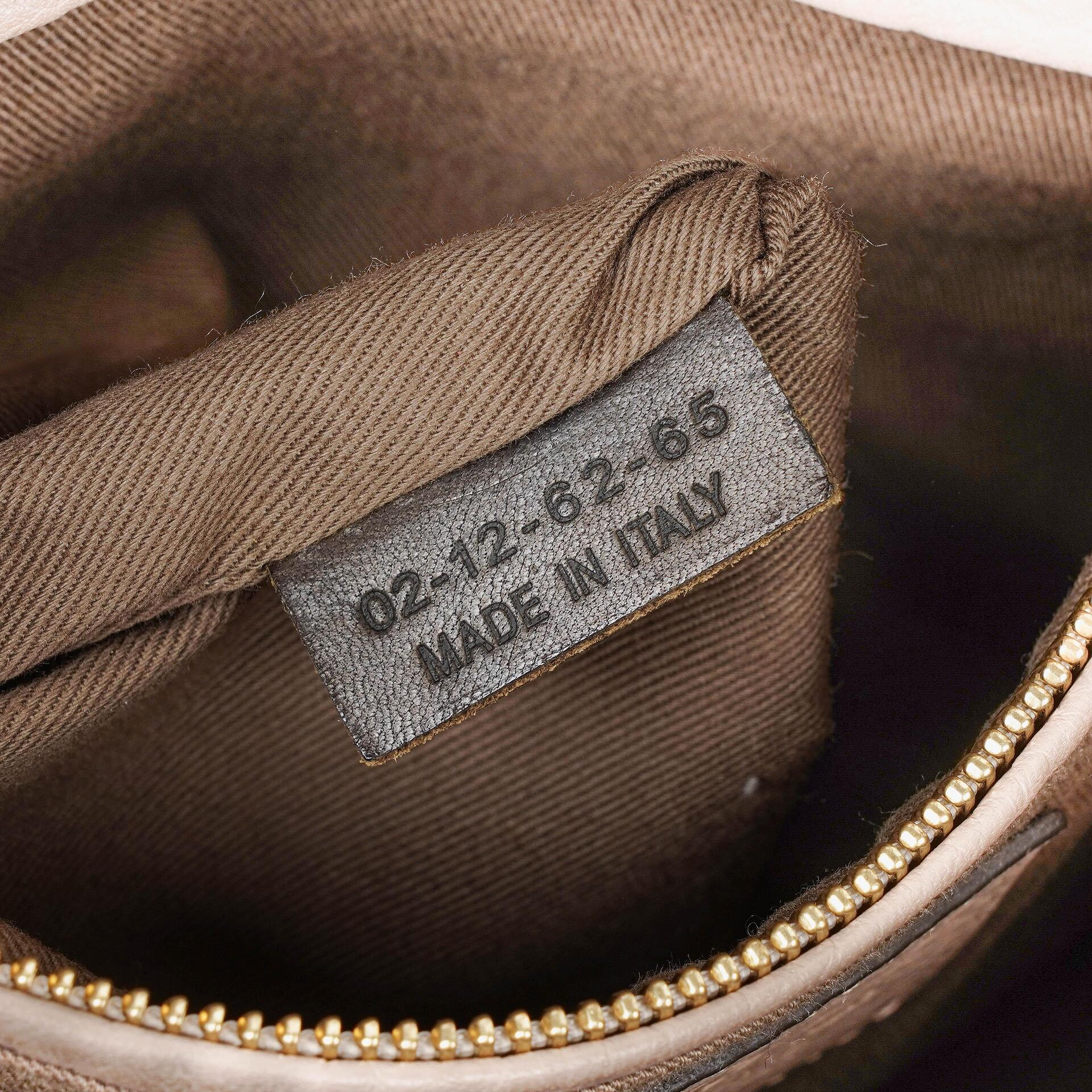 Chloé Marcie Schultertasche aus Leder in Rhino/Dunkel Odalisque Pink