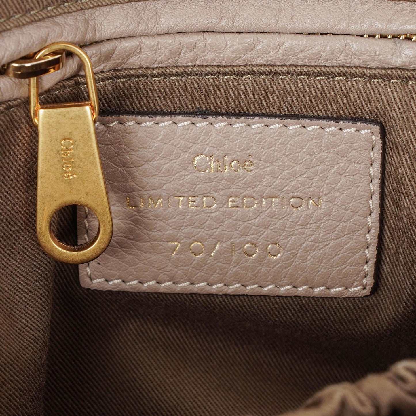 Chloé Marcie Schultertasche aus Leder in Rhino/Dunkel Odalisque Pink