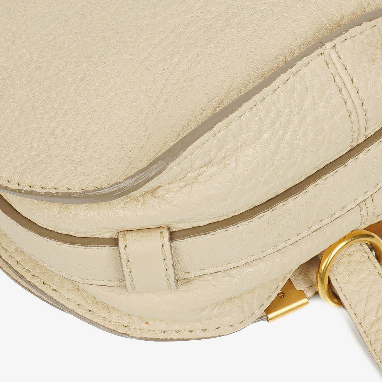 Chloé Marcie Sweet Satteltasche aus beigem Leder zum Umhängen