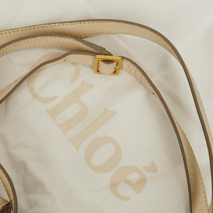 Chloé Marcie Sweet Satteltasche aus beigem Leder zum Umhängen