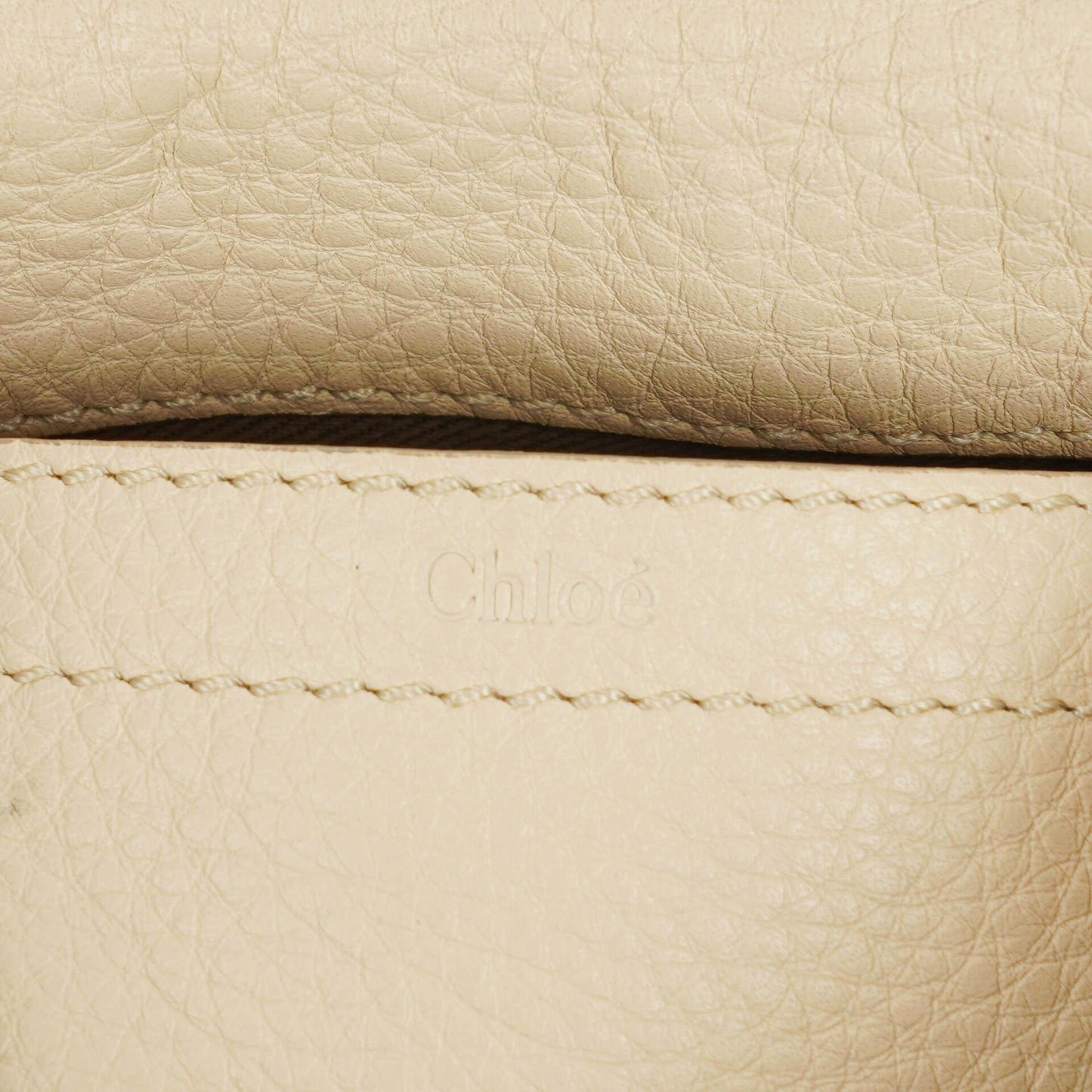 Chloé Marcie Sweet Satteltasche aus beigem Leder zum Umhängen