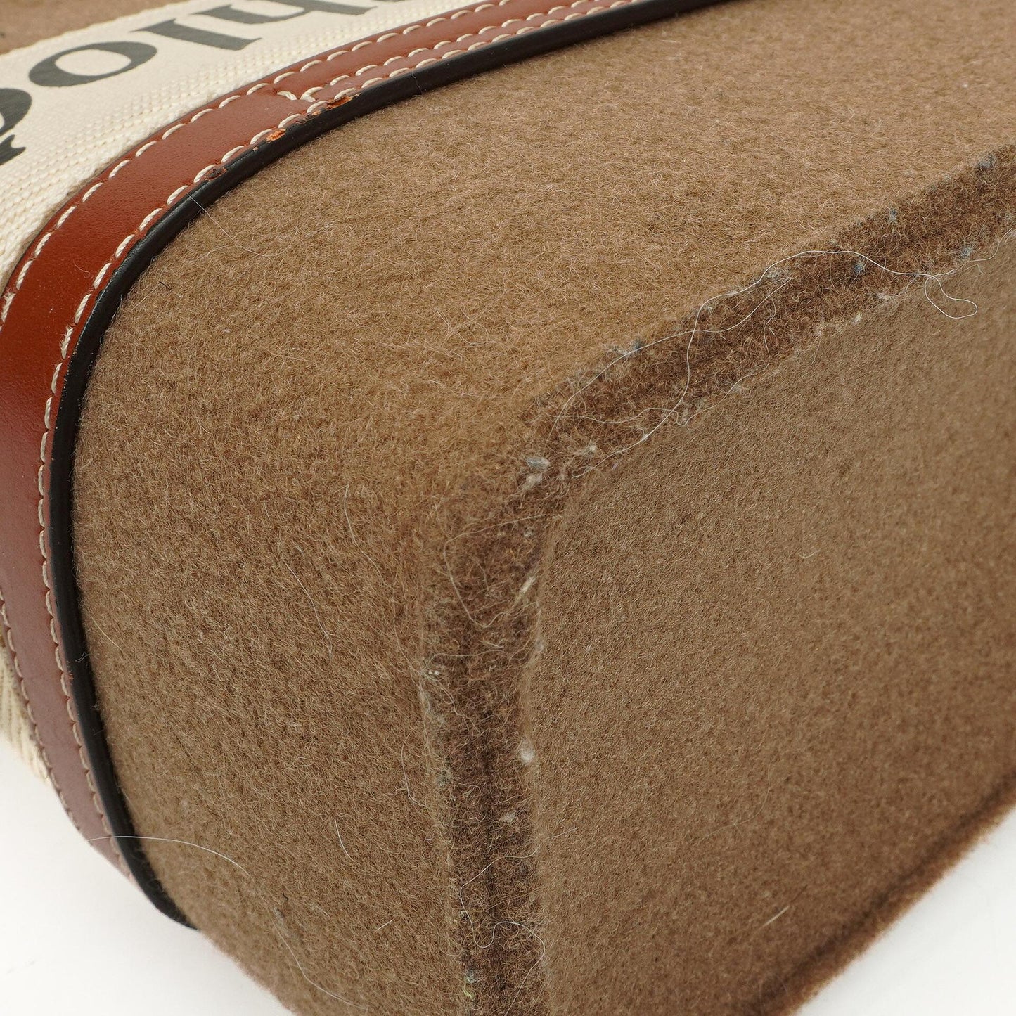 Chloe Mittelgroße Woody Woll Schultertasche Braun