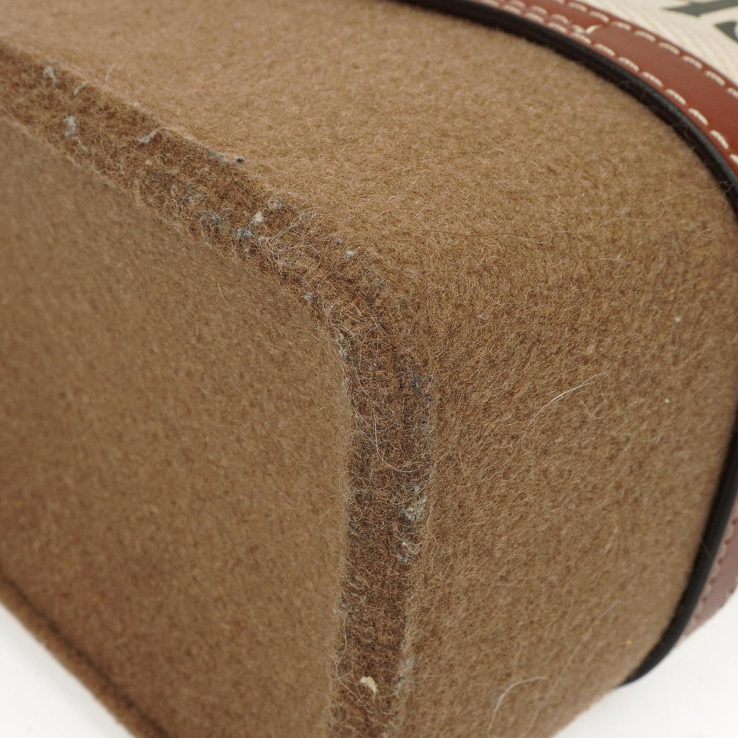 Chloe Mittelgroße Woody Woll Schultertasche Braun