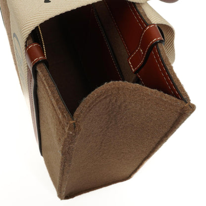 Chloe Mittelgroße Woody Woll Schultertasche Braun