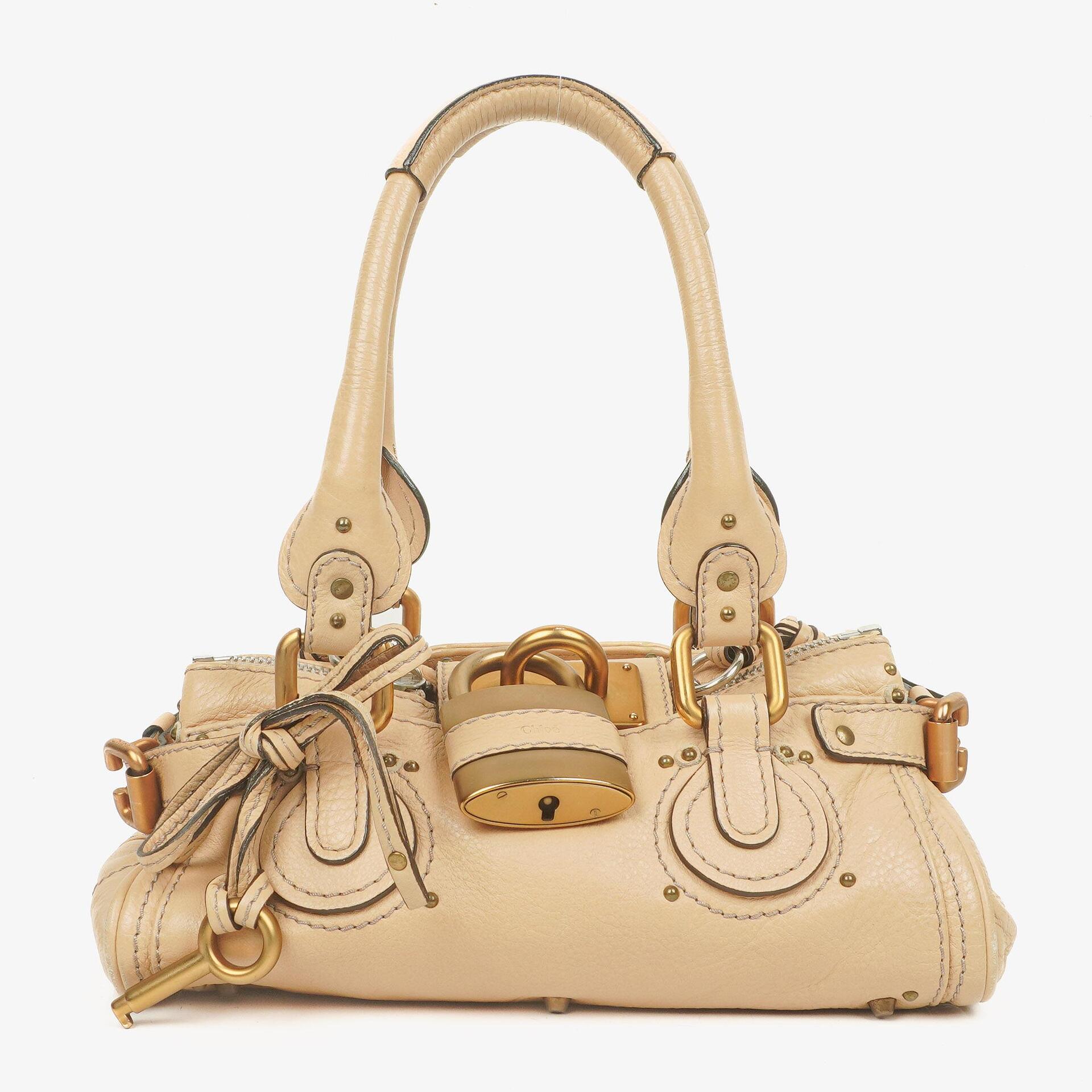 Chloé Paddington Satchel Tasche in Beige