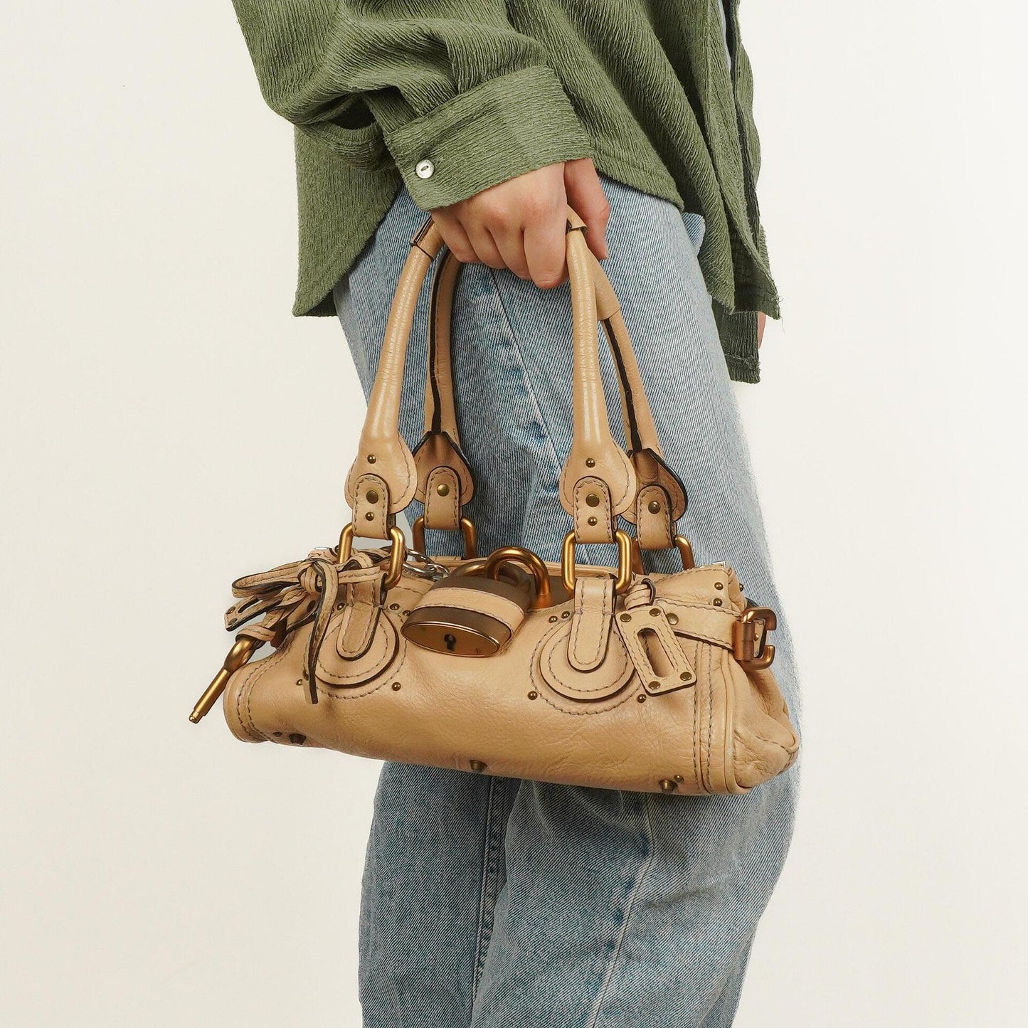 Chloé Paddington Satchel Tasche in Beige