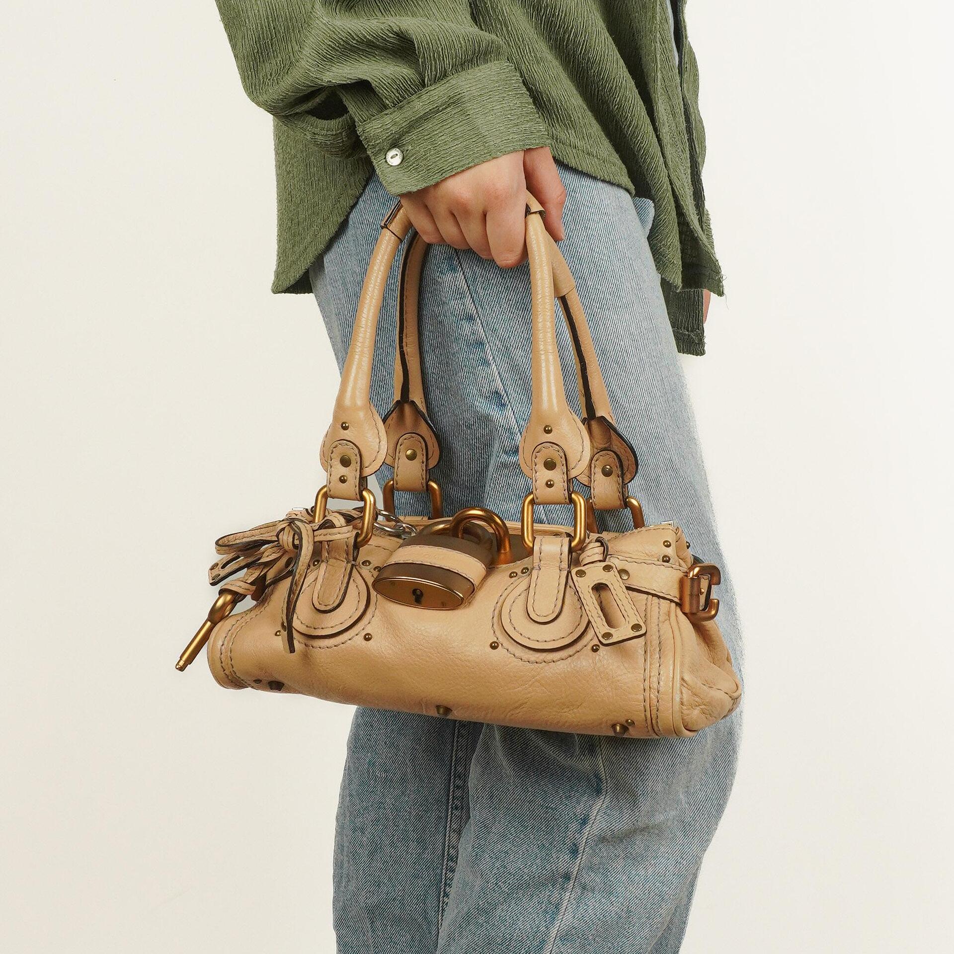 Chloé Paddington Satchel Tasche in Beige