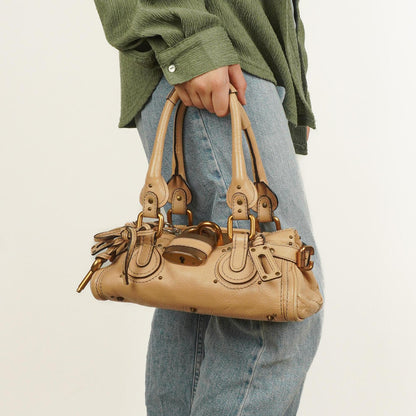 Chloé Paddington Satchel Tasche in Beige