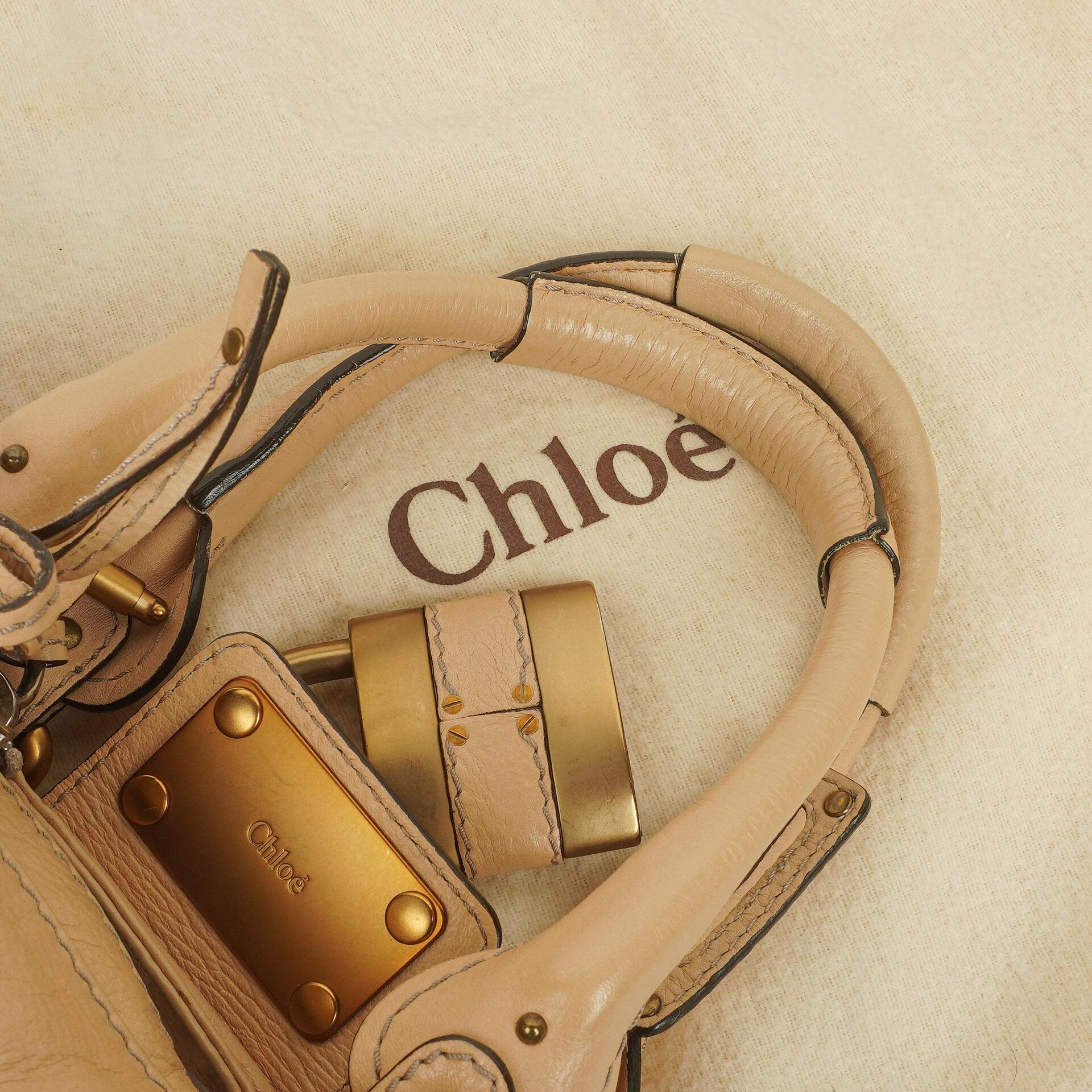 Chloé Paddington Satchel Tasche in Beige