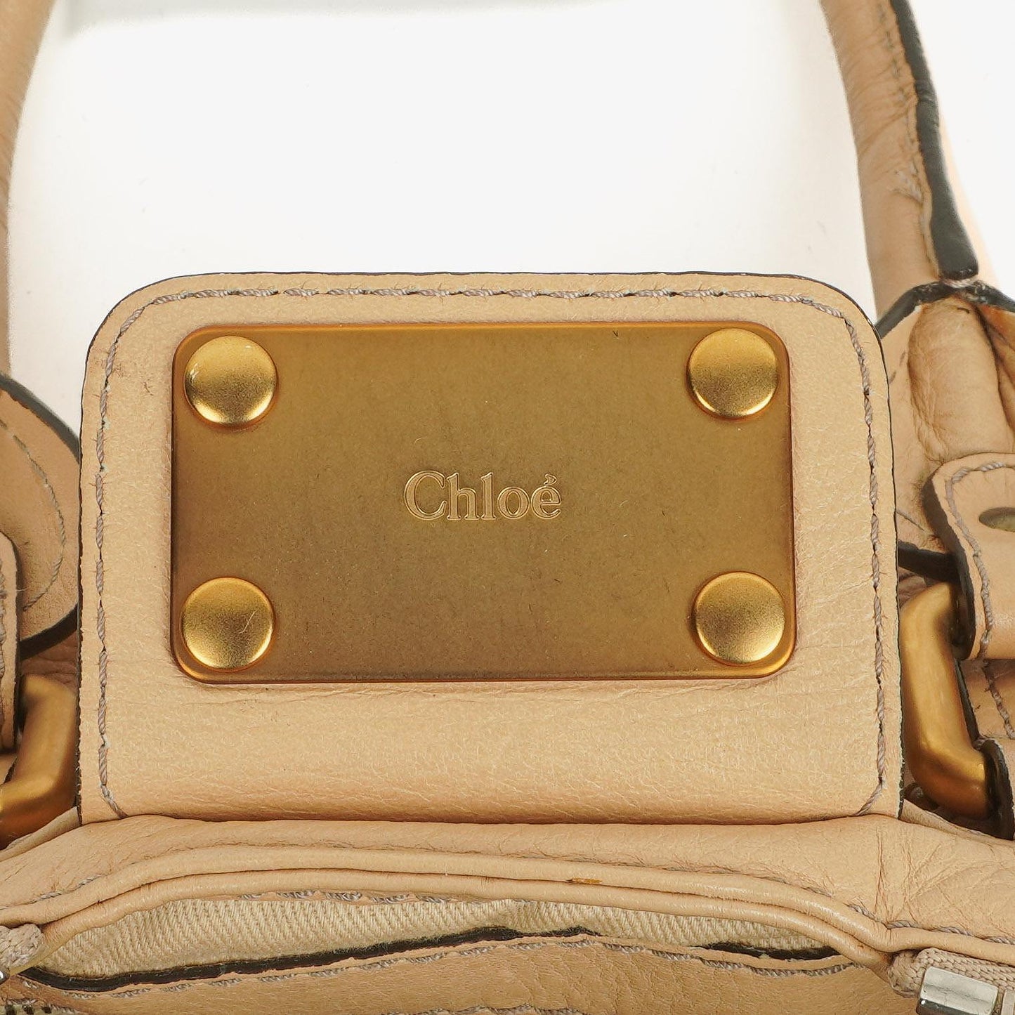 Chloé Paddington Satchel Tasche in Beige