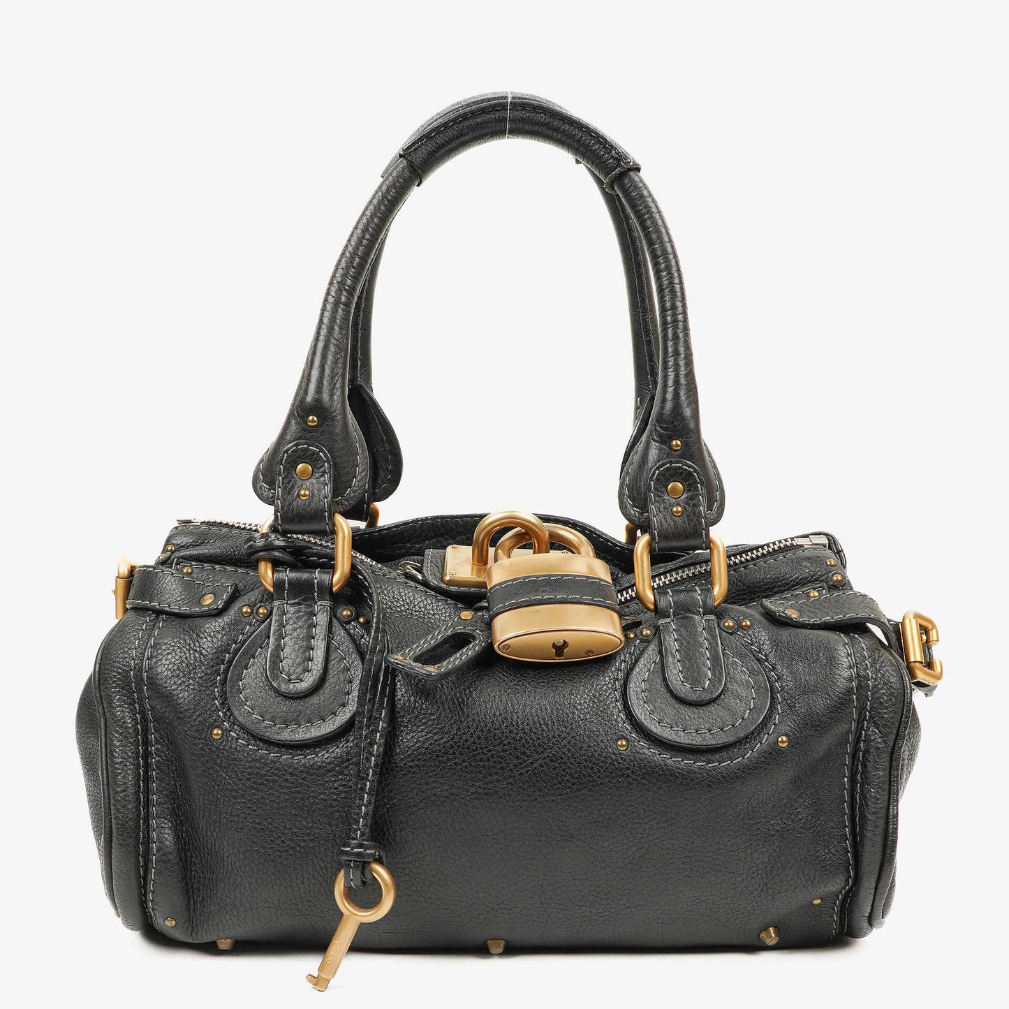 Chloe Paddington Aktentasche Schwarz Kalbsleder