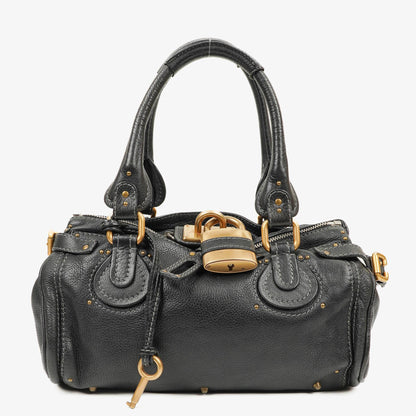 Chloe Paddington Aktentasche Schwarz Kalbsleder