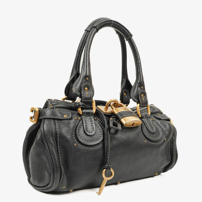 Chloe Paddington Aktentasche Schwarz Kalbsleder