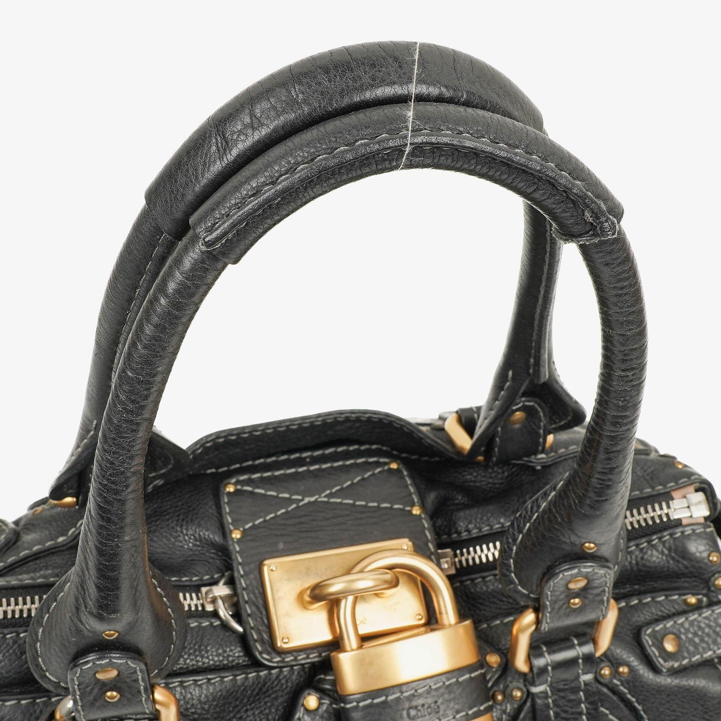Chloe Paddington Aktentasche Schwarz Kalbsleder