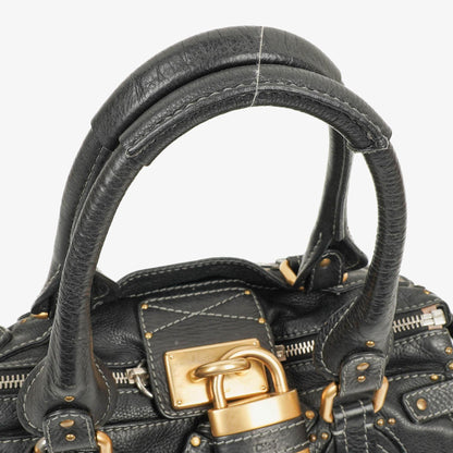 Chloe Paddington Aktentasche Schwarz Kalbsleder