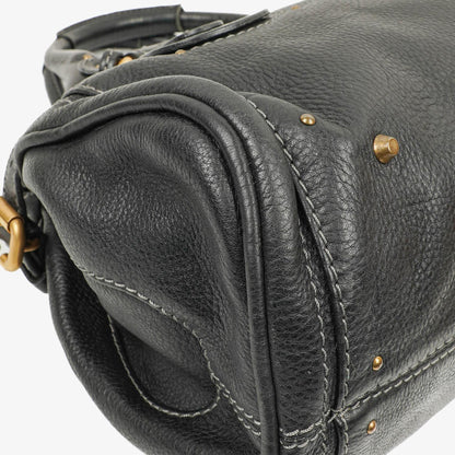 Chloe Paddington Aktentasche Schwarz Kalbsleder