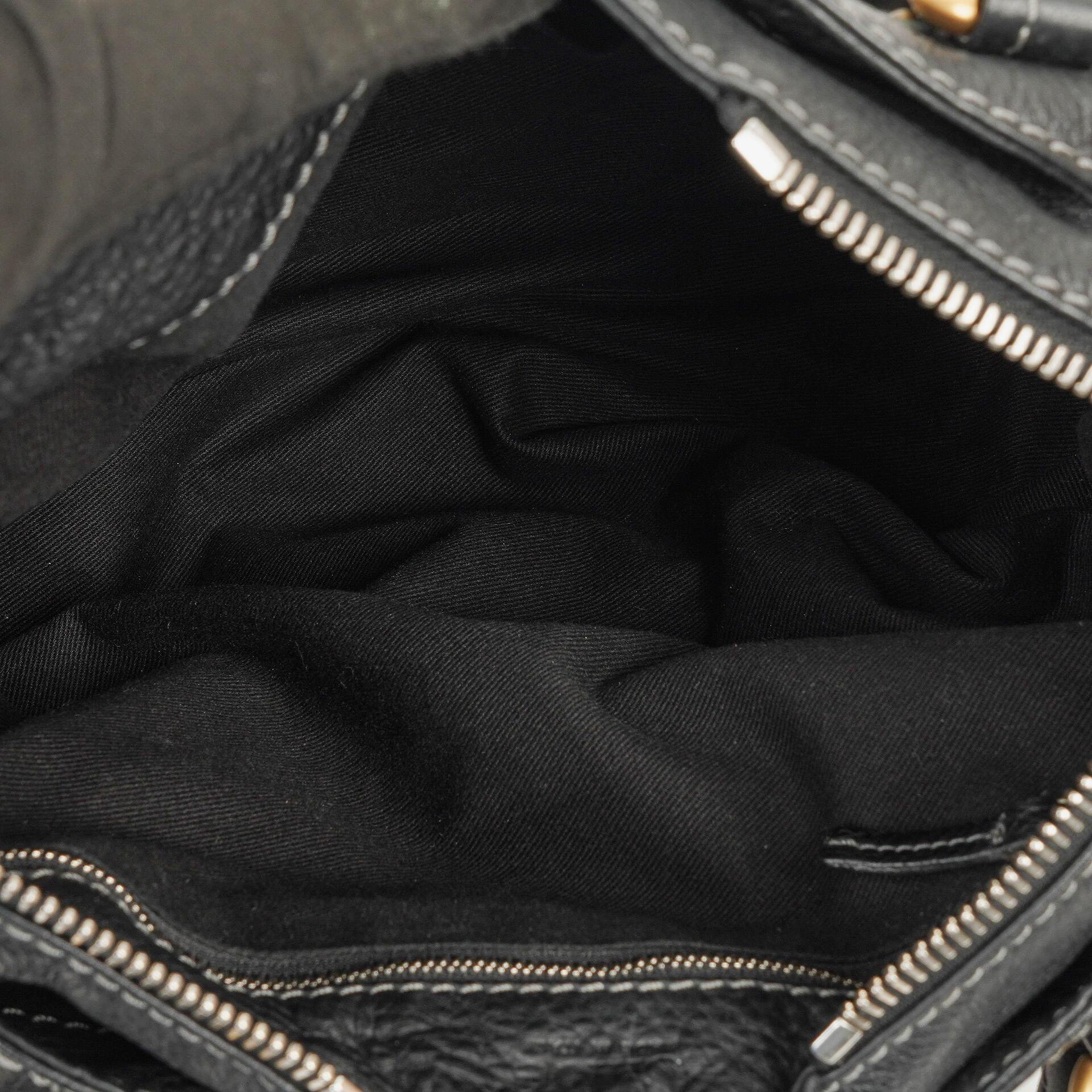Chloe Paddington Aktentasche Schwarz Kalbsleder