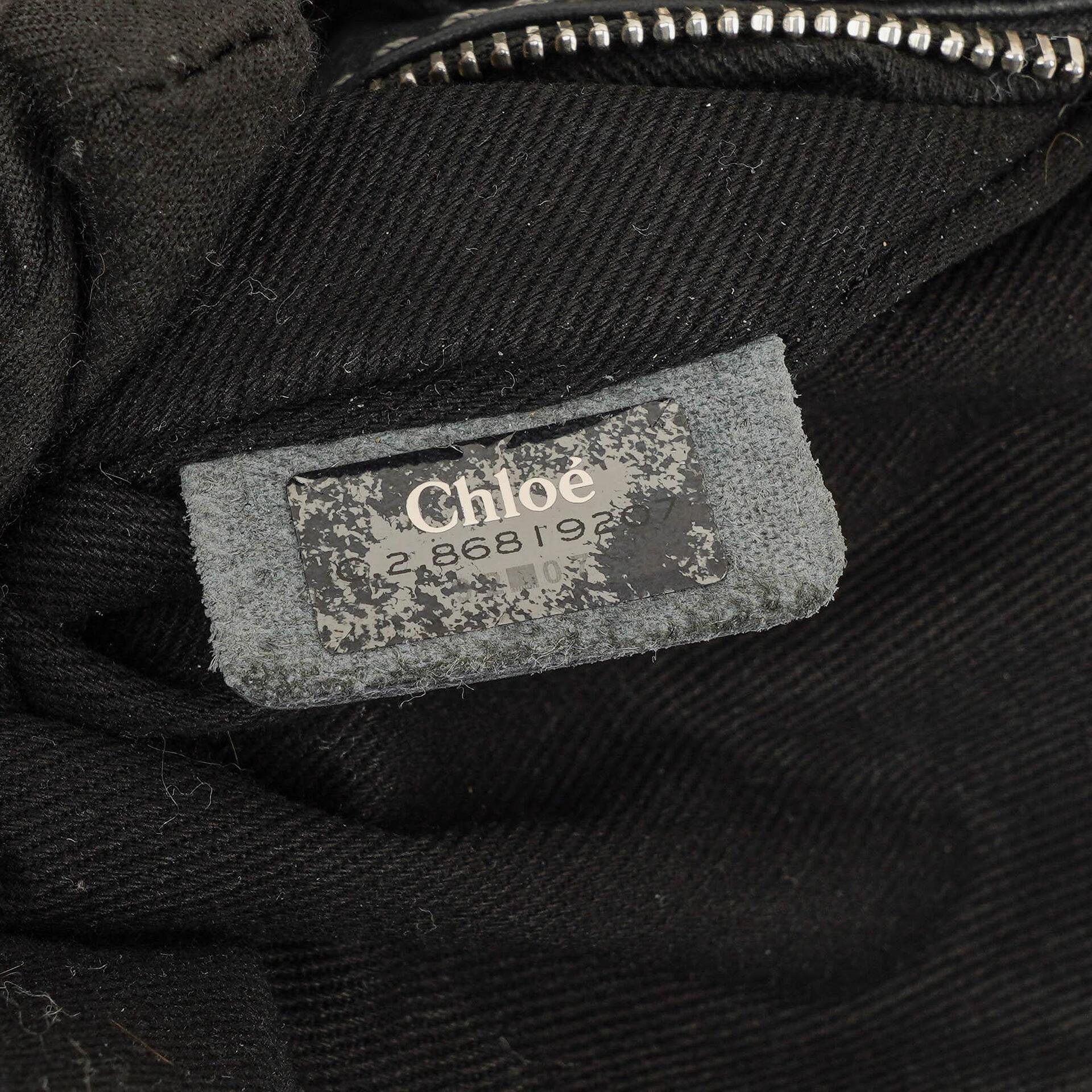 Chloe Paddington Aktentasche Schwarz Kalbsleder