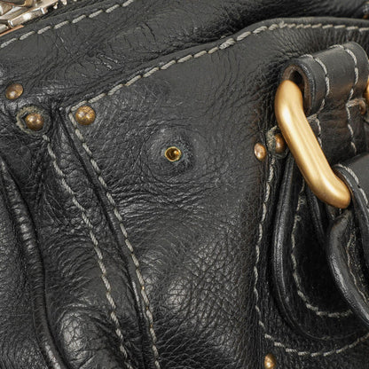 Chloe Paddington Aktentasche Schwarz Kalbsleder