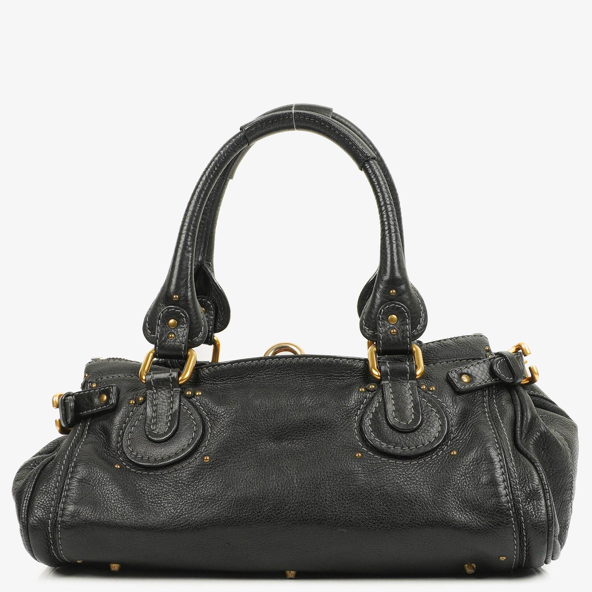 Chloe Paddington Aktentasche Schwarz Kalbsleder