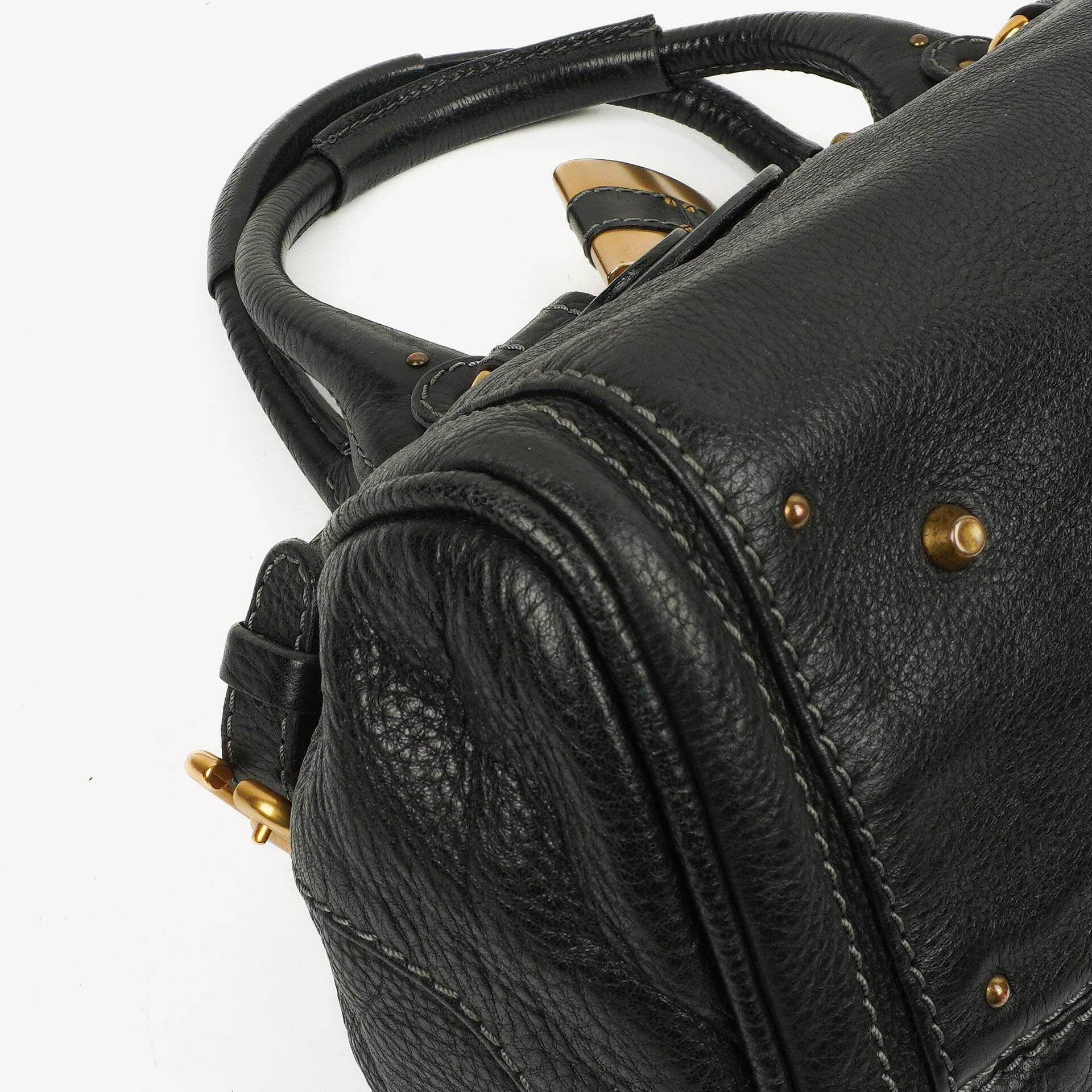 Chloe Paddington Aktentasche Schwarz Kalbsleder