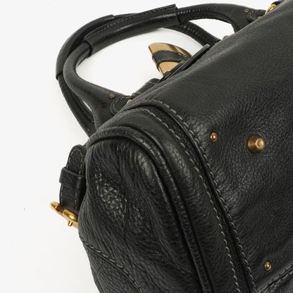 Chloe Paddington Aktentasche Schwarz Kalbsleder