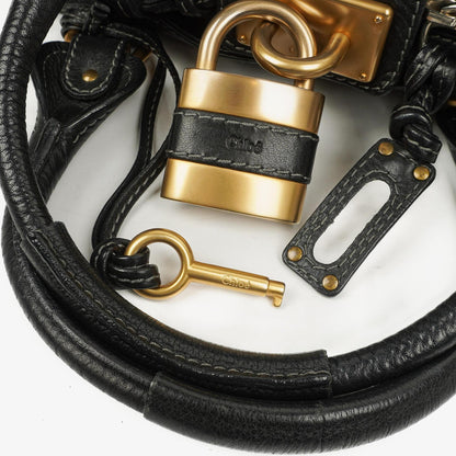 Chloe Paddington Aktentasche Schwarz Kalbsleder