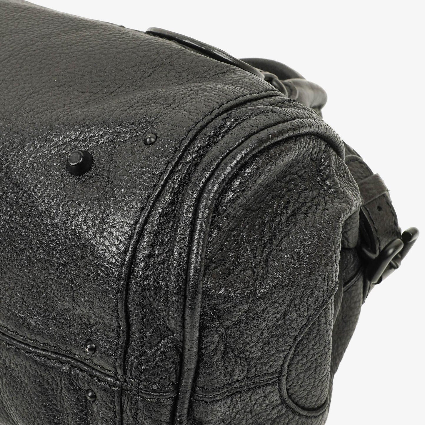 Chloe Paddington Satchel-Tasche aus schwarzem Kalbsleder
