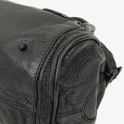 Chloe Paddington Satchel-Tasche aus schwarzem Kalbsleder