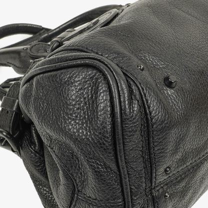 Chloe Paddington Satchel-Tasche aus schwarzem Kalbsleder