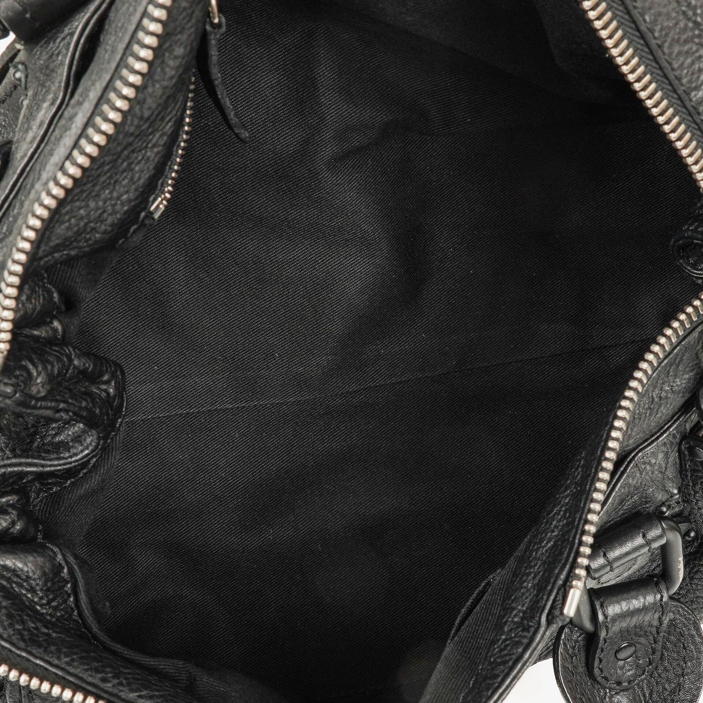 Chloe Paddington Satchel-Tasche aus schwarzem Kalbsleder