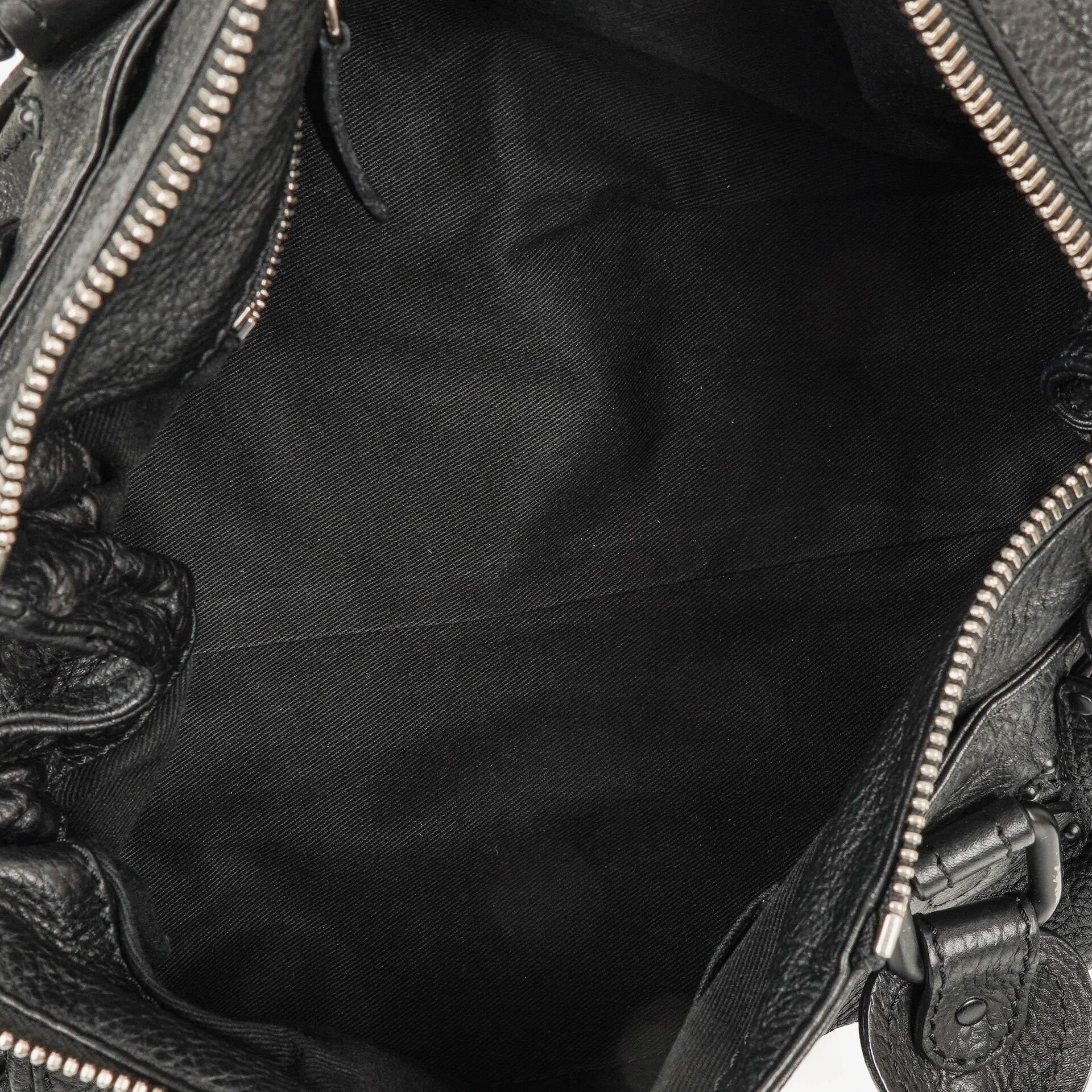 Chloe Paddington Satchel-Tasche aus schwarzem Kalbsleder