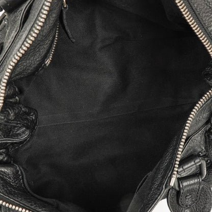 Chloe Paddington Satchel-Tasche aus schwarzem Kalbsleder