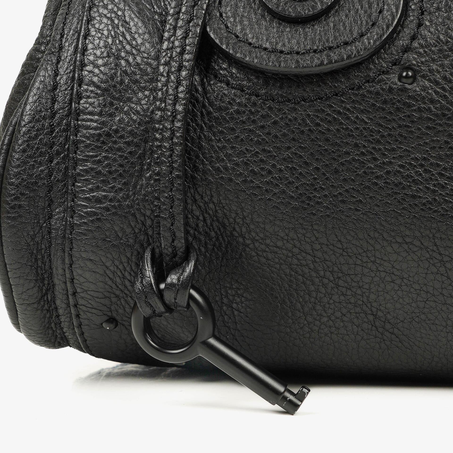 Chloe Paddington Satchel-Tasche aus schwarzem Kalbsleder