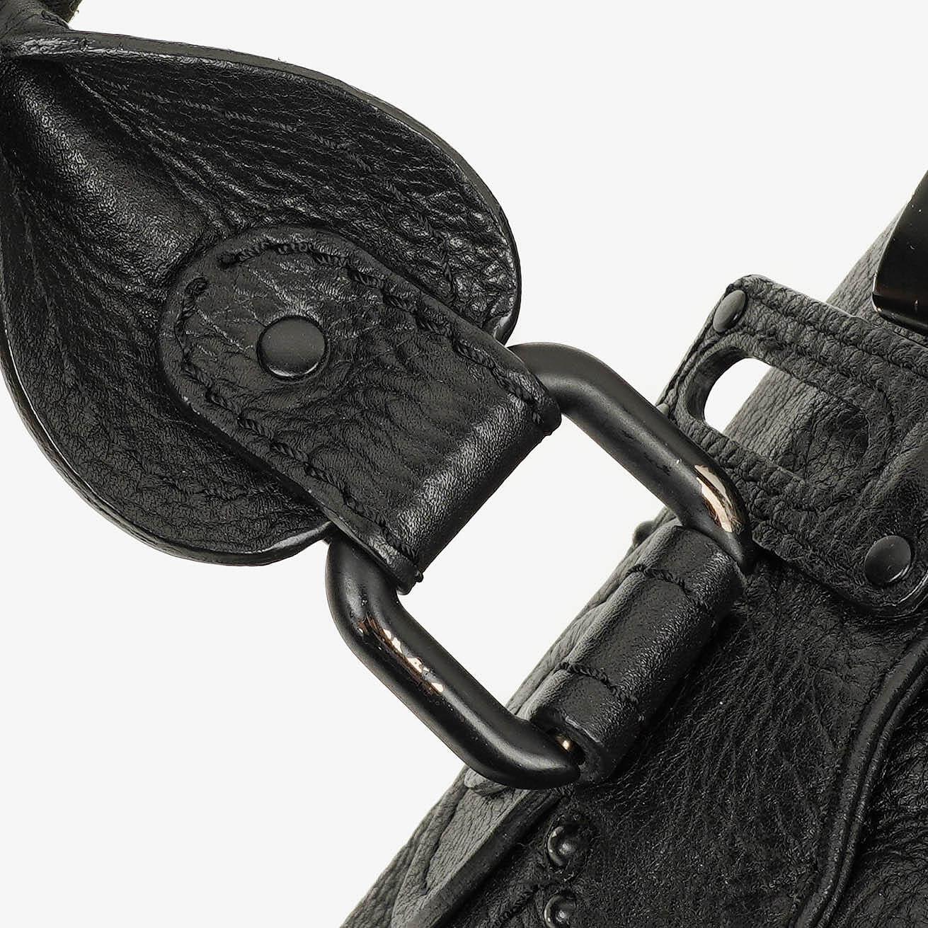Chloe Paddington Satchel-Tasche aus schwarzem Kalbsleder