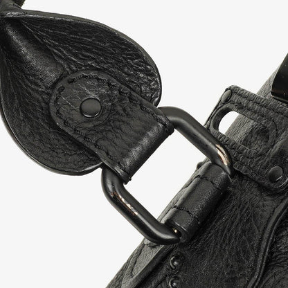 Chloe Paddington Satchel-Tasche aus schwarzem Kalbsleder