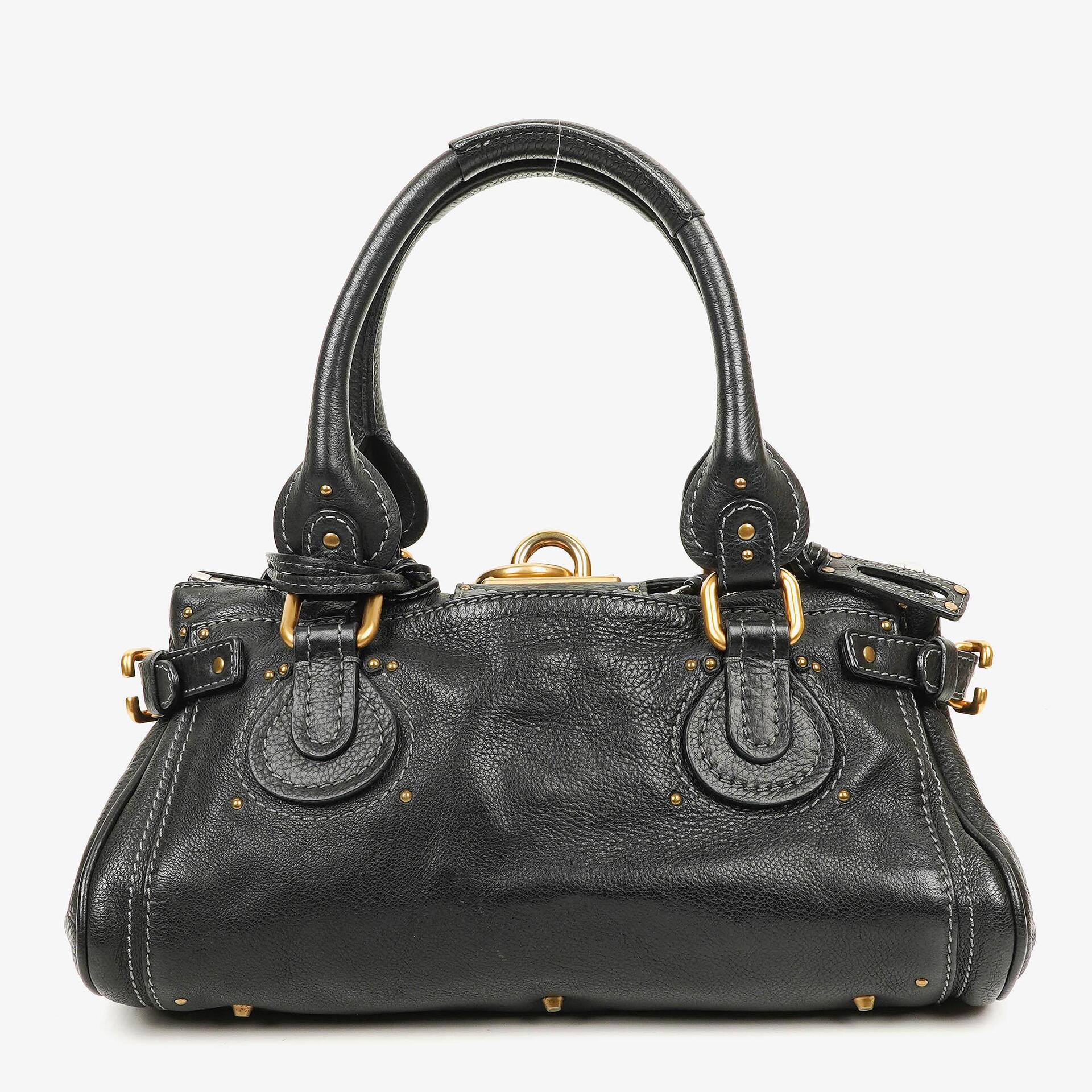 Chloé Paddington Satchel aus schwarzem Kalbsleder