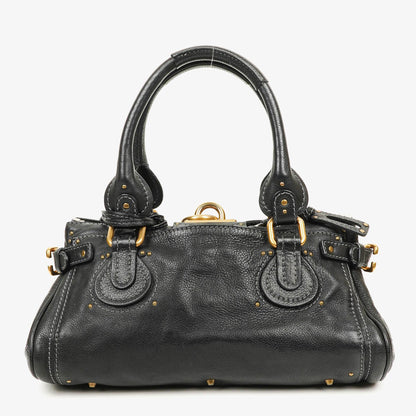Chloé Paddington Satchel aus schwarzem Kalbsleder
