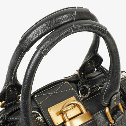 Chloé Paddington Satchel aus schwarzem Kalbsleder