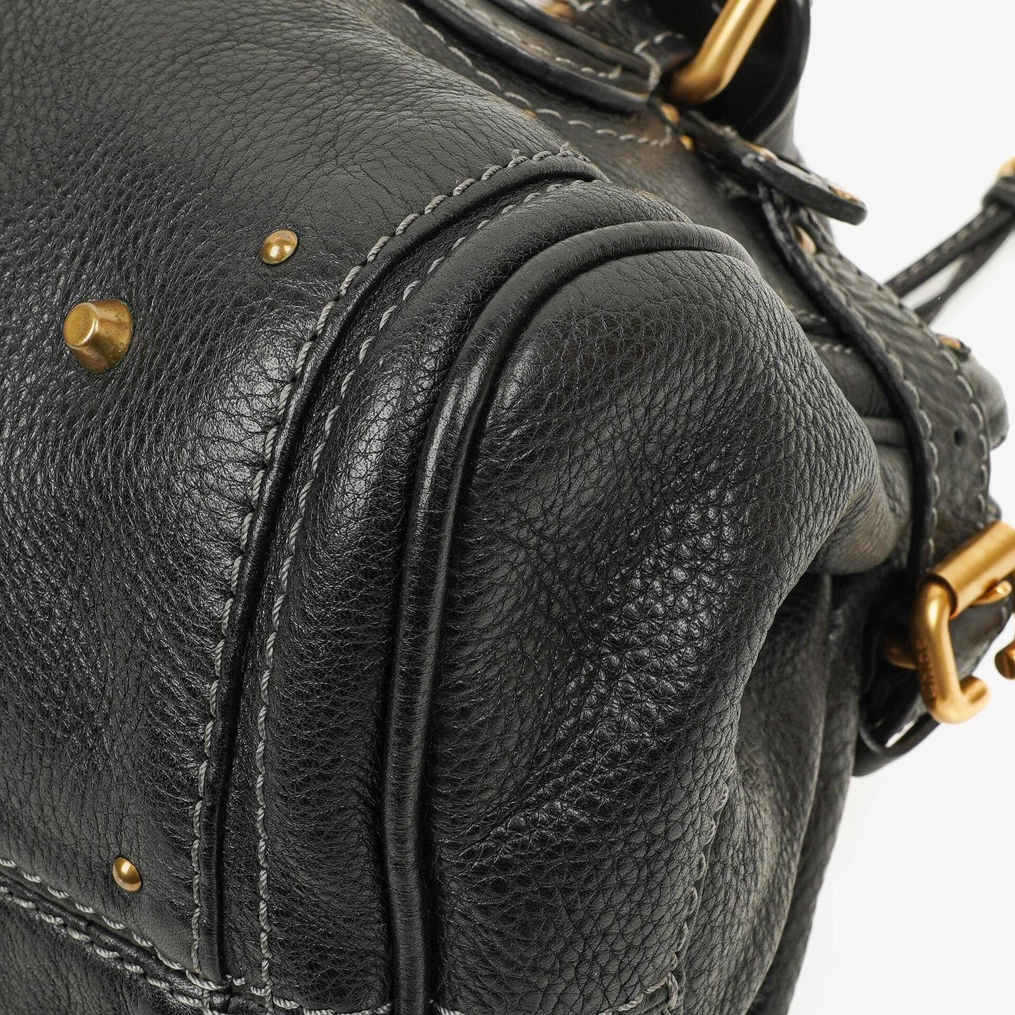 Chloé Paddington Satchel aus schwarzem Kalbsleder