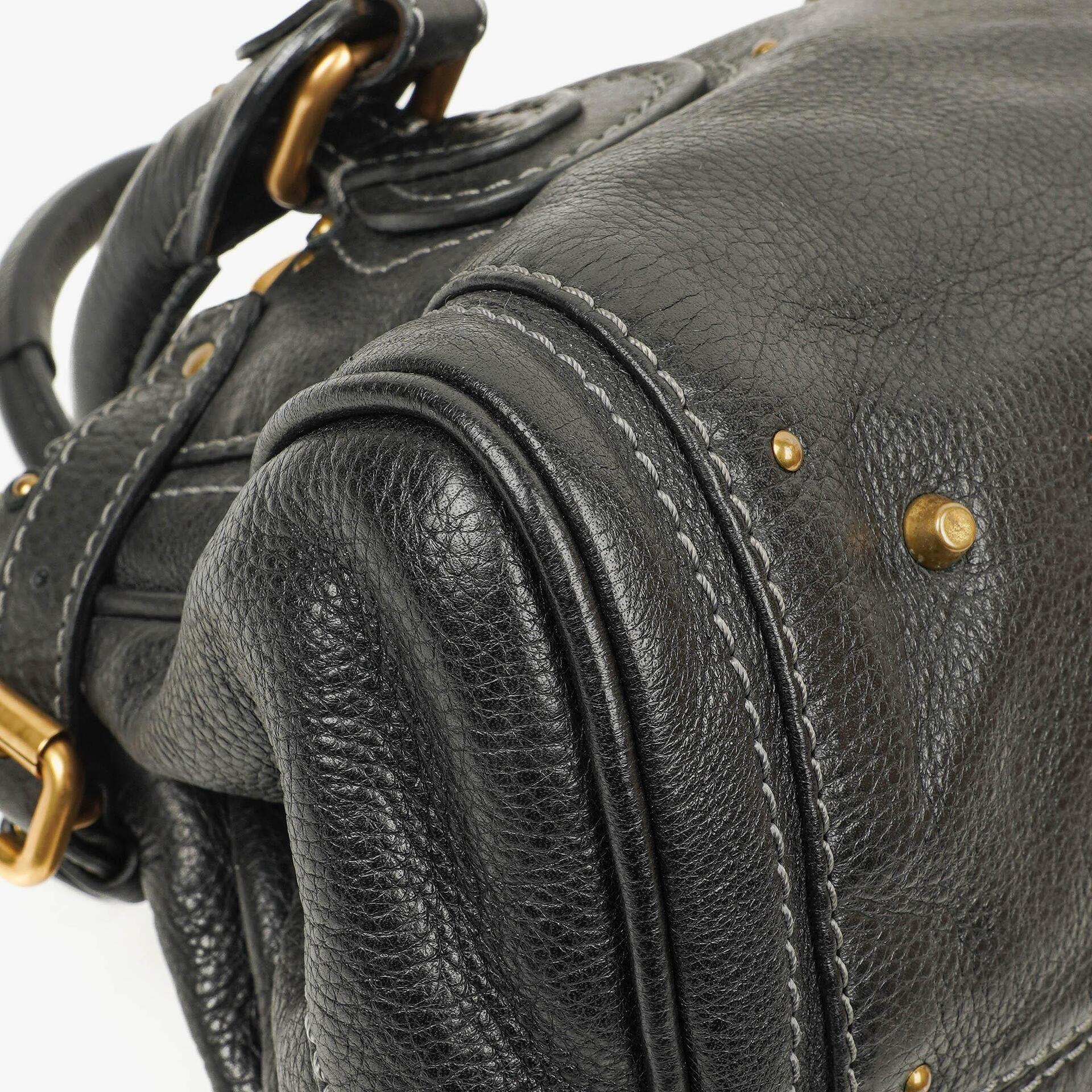 Chloé Paddington Satchel aus schwarzem Kalbsleder
