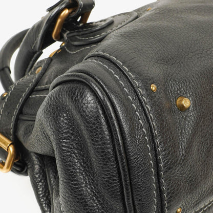 Chloé Paddington Satchel aus schwarzem Kalbsleder