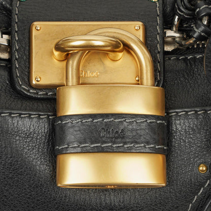 Chloé Paddington Satchel aus schwarzem Kalbsleder