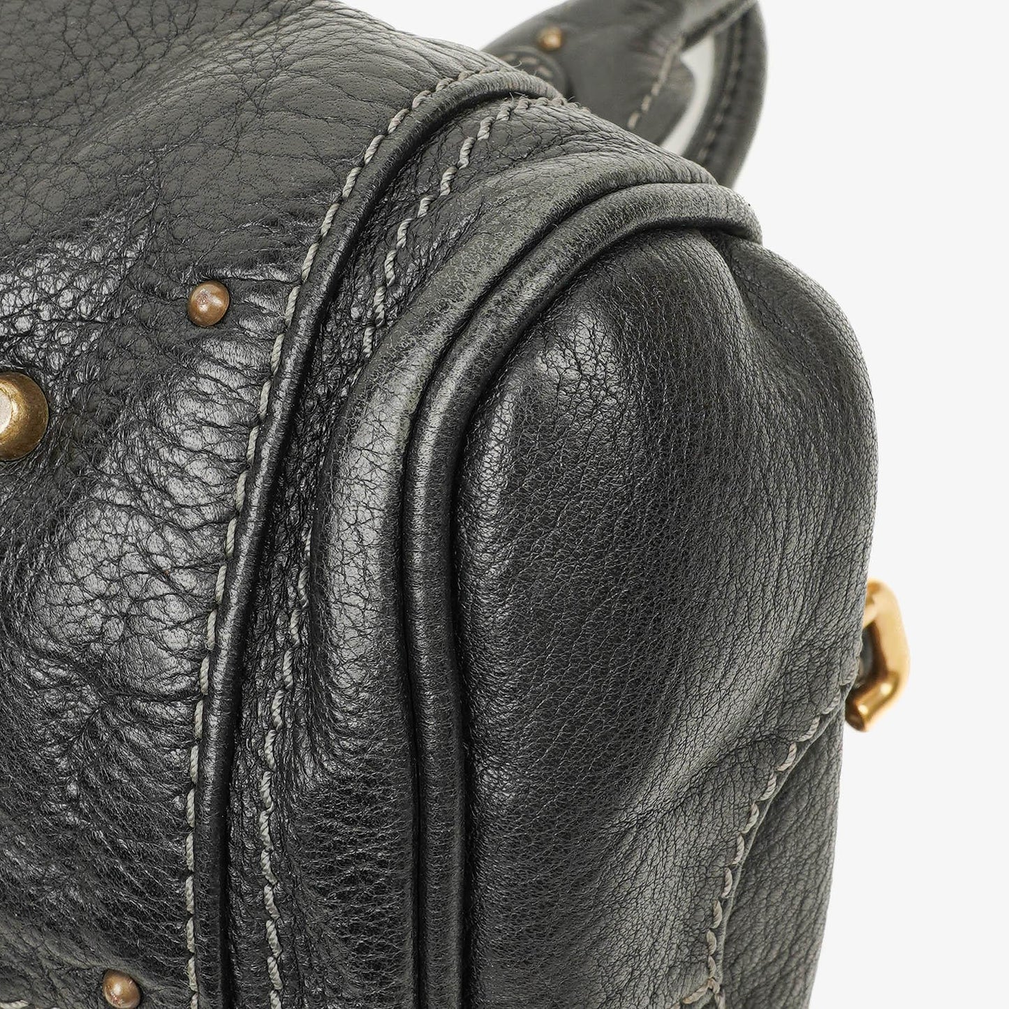 Chloé Paddington Satchel-Tasche aus schwarzem Kalbsleder